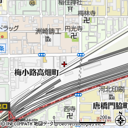 京都府京都市下京区梅小路高畑町28周辺の地図