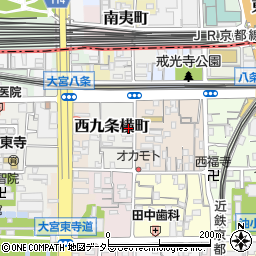 京都府京都市南区西九条横町48周辺の地図