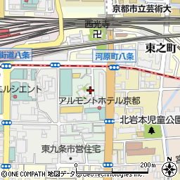 京都府京都市南区東九条西岩本町22周辺の地図