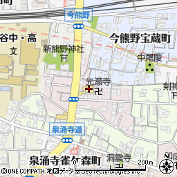フレスコ今熊野店周辺の地図