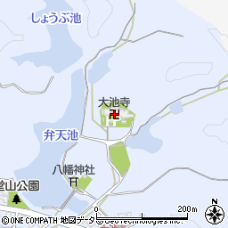 大池寺周辺の地図