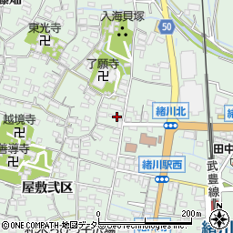 愛知県知多郡東浦町緒川屋敷壱区95周辺の地図