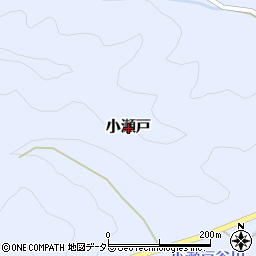 静岡県静岡市葵区小瀬戸周辺の地図