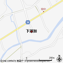兵庫県神崎郡市川町下瀬加周辺の地図