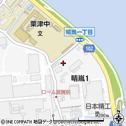 滋賀県大津市晴嵐周辺の地図