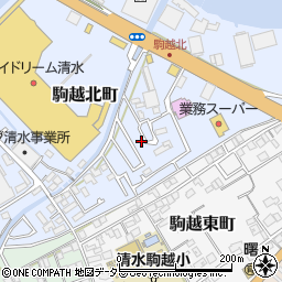 静岡県静岡市清水区駒越北町5-94周辺の地図