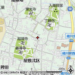 愛知県知多郡東浦町緒川屋敷壱区111周辺の地図