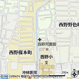 京都府京都市山科区西野櫃川町周辺の地図