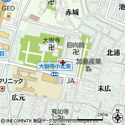 岡崎市大樹寺保育園周辺の地図