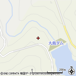 大島ダム周辺の地図