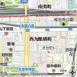 京都府京都市南区西九条横町43周辺の地図