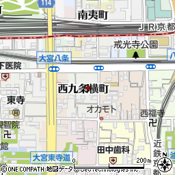 京都府京都市南区西九条横町40周辺の地図
