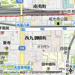 京都府京都市南区西九条横町40周辺の地図