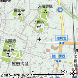 愛知県知多郡東浦町緒川屋敷壱区99周辺の地図
