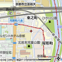 京都府京都市南区東九条東岩本町18-8周辺の地図