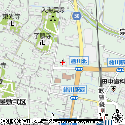 愛知県知多郡東浦町緒川屋敷壱区3-4周辺の地図