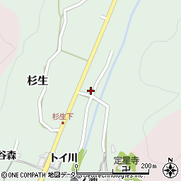 兵庫県川辺郡猪名川町杉生トイ川周辺の地図