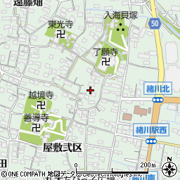 愛知県知多郡東浦町緒川屋敷壱区106周辺の地図