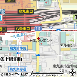 京都府京都市南区東九条東山王町周辺の地図