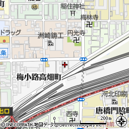 京都府京都市下京区梅小路高畑町26周辺の地図