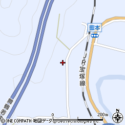 兵庫県三田市藍本698周辺の地図