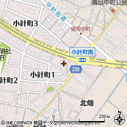 愛知県岡崎市小針町土井畔周辺の地図