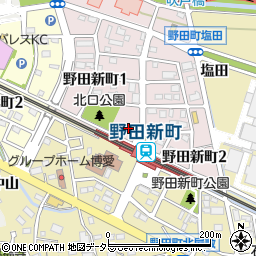 タイムズ野田新町駅前駐車場周辺の地図