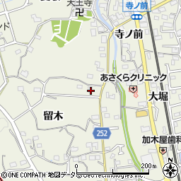 愛知県東海市加木屋町留木121周辺の地図