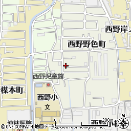 京都府京都市山科区西野野色町周辺の地図