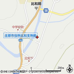 広島県庄原市比和町比和780周辺の地図