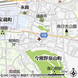 京都府京都市東山区今熊野南日吉町19周辺の地図