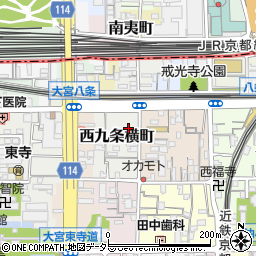 京都府京都市南区西九条横町39周辺の地図