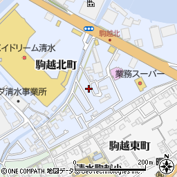 静岡県静岡市清水区駒越北町5-93周辺の地図