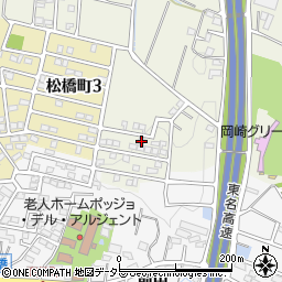 愛知県岡崎市東阿知和町片坂周辺の地図