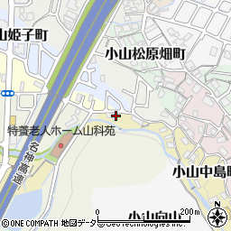 京都府京都市山科区小山中島町5周辺の地図