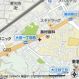 コスモセルフ＆カーケアセンター瀬田ＳＳ周辺の地図