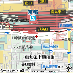 京都駅八条口周辺の地図