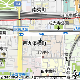 京都府京都市南区西九条横町38周辺の地図