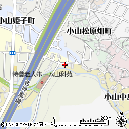 京都府京都市山科区小山中島町1周辺の地図