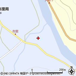 愛知県新城市布里道下周辺の地図