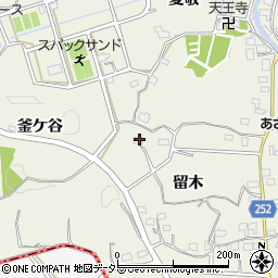愛知県東海市加木屋町留木23周辺の地図