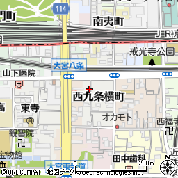 京都府京都市南区西九条横町23周辺の地図