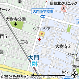 株式会社オカザキ・テクノグラス　大樹寺センター周辺の地図