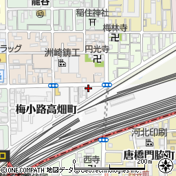 京都府京都市下京区梅小路高畑町36周辺の地図