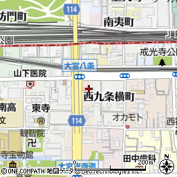 京都府京都市南区東寺東門前町73周辺の地図