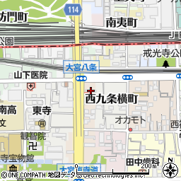 京都府京都市南区東寺東門前町73周辺の地図