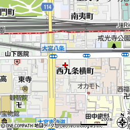 京都府京都市南区西九条横町20周辺の地図