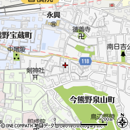 京都府京都市東山区今熊野南日吉町13周辺の地図