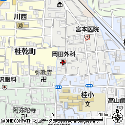 岡田外科医院周辺の地図