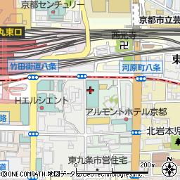 京都府京都市南区東九条西岩本町15周辺の地図